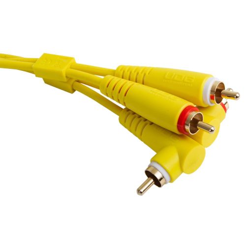 Аудиокабель UDG Set RCA Straight-RCA Angled Yellow 3m (U97005YL)